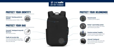Pacsafe Batoh METROSAFE X 13[34] COMMUTER BACKPACK slate