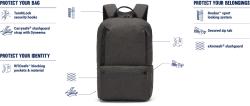 Pacsafe Batoh METROSAFE X 20L BACKPACK black + sleva 300,- na příslušenství