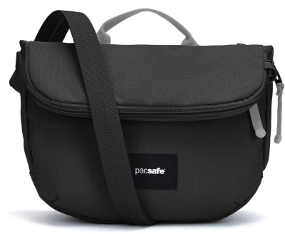 Pacsafe GO SADDLE CROSSBODY jet black kabelka Pacsafe GO SADDLE CROSSBODY jet black kabelka