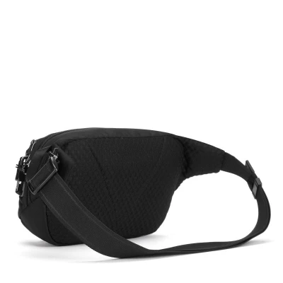 Pacsafe VIBE 100 jet black bezpečnostní ledvinka