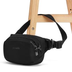 Pacsafe VIBE 100 jet black bezpečnostní ledvinka