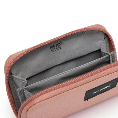 Pacsafe Peněženka RFIDSAFE CARD WALLET rose
