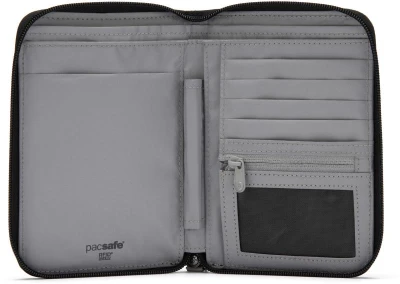 Pacsafe Peněženka RFIDSAFE COMPACT TRAVEL ORGANIZER jet black