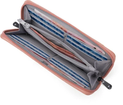 Pacsafe Peněženka RFIDSAFE CONTINENTAL WALLET rose