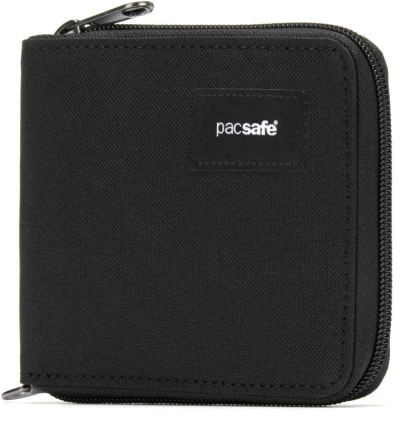 Pacsafe Peněženka RFIDSAFE ZIP AROUND WALLET jet black