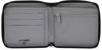 Pacsafe Peněženka RFIDSAFE ZIP AROUND WALLET jet black