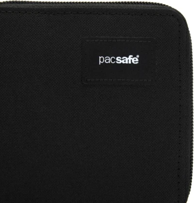 Pacsafe Peněženka RFIDSAFE ZIP AROUND WALLET jet black