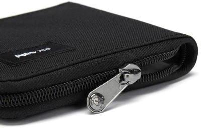 Pacsafe Peněženka RFIDSAFE ZIP AROUND WALLET jet black