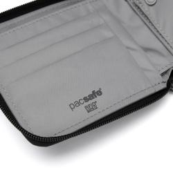 Pacsafe Peněženka RFIDSAFE ZIP AROUND WALLET jet black
