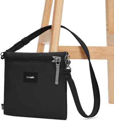 Pacsafe GO CROSSBODY POUCH jet black Taška