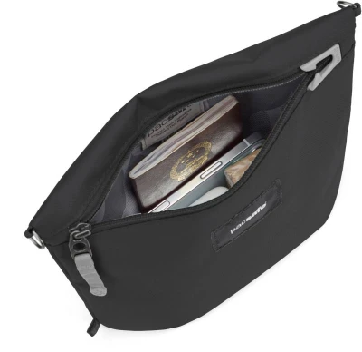 Pacsafe GO CROSSBODY POUCH jet black Taška