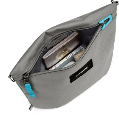 Pacsafe GO CROSSBODY POUCH stone bezpečnostní taška