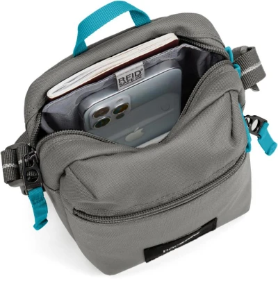 Pacsafe GO MICRO CROSSBODY stone bezpečnostní taška