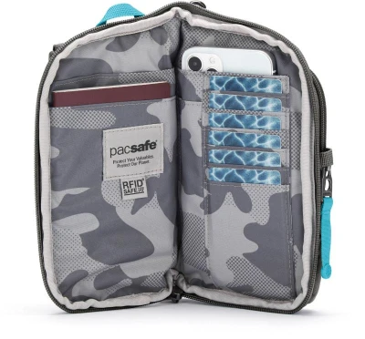 Pacsafe GO TECH CROSS BODY stone bezpečnostní taška