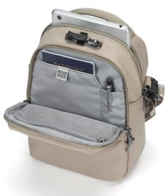 Pacsafe Taška V COMPANION CROSSBODY beige + sleva 400,- na příslušenství