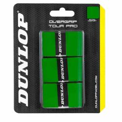 Padel omotávky DUNLOP PRO TOUR OverGrip zelený Padel omotávky DUNLOP PRO TOUR OverGrip zelený