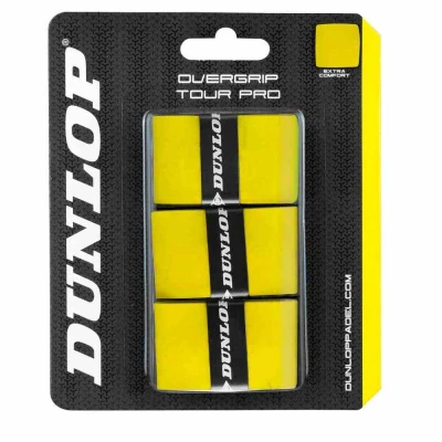 Padel omotávky DUNLOP PRO TOUR OverGrip žlutý Padel omotávky DUNLOP PRO TOUR OverGrip žlutý