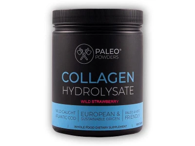 Paleo Powders Kolagen z divokých ryb 500g (natural jahoda + vitamin C)