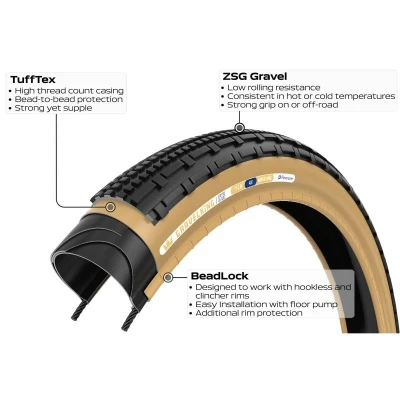 PANARACER Gravelking Sk 700x35 Černá/hnědá plášť