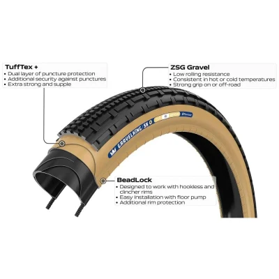 PANARACER Plášť GRAVELKING SK + 700x35 Černá/hnědá