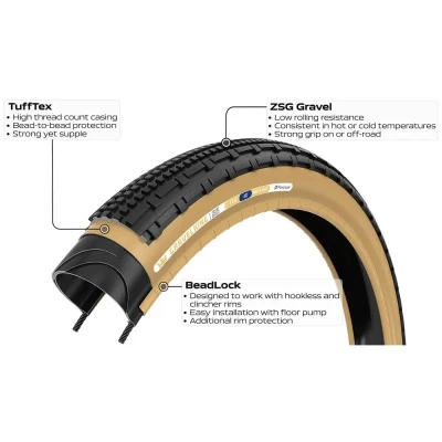 PANARACER Plášť GRAVELKING SK 700x50 Černá/hnědá