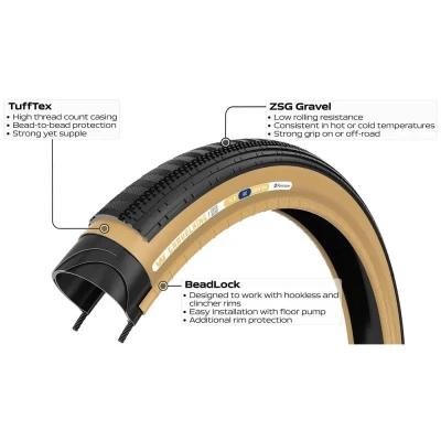 PANARACER Plášť GRAVELKING SS 700x45 Černá/hnědá