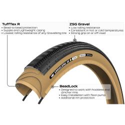 PANARACER Gravelking Ss R 700x45c Černá/amber plášť