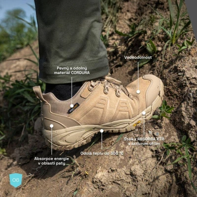 Bennon PANTHER XTR O6 NM Sand Low taktické polobotky