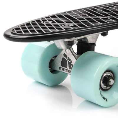 Meteor 56 cm AL truck černý - mátový pennyboard