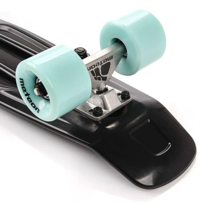 Meteor 56 cm AL truck černý - mátový pennyboard