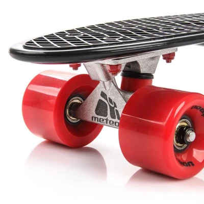 Meteor MTR 56 cm AL truck černo - červený pennyboard