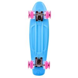 Meteor 56 cm s LED kolečky Blue Pennyboard