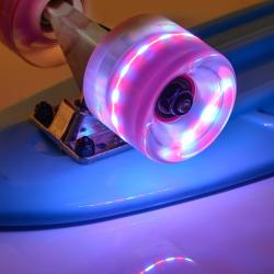 Meteor 56 cm s LED kolečky Blue Pennyboard