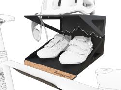 Peruzzo Držák BIKE KIT BOX na zeď, ocelový, černý