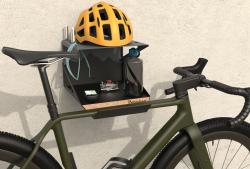 Peruzzo Držák BIKE KIT BOX na zeď, ocelový, černý