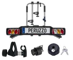 Peruzzo Parma nosič na ťažné zariadenie 3 bicykle + 1x Zámok + držiak 1. bicykla + adaptér el. prípojky zadarmo