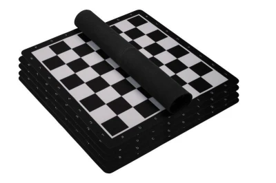 Philos Spiele černobílá neoprenová nemačkavá šachovnice