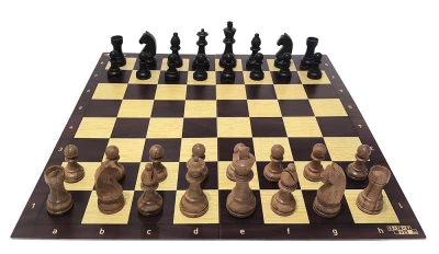 Philos Artuš 78 mm mahagonové šachy s dvojitým závažím