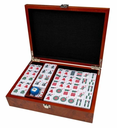 Philos Spiele MAH JONG Deluxe v dřevěné krabičce desková hra
