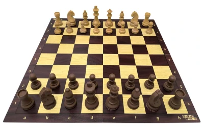 Philos Spiele Šachy Artuš 78mm hnědé s dvojitým závažím (AKČNÍ CENA)