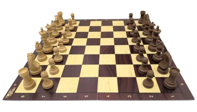 Philos Spiele Šachy Artuš 78mm hnědé s dvojitým závažím (AKČNÍ CENA)