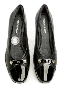 Piccadilly 143163-3 čierne dámske lodičky na klinu