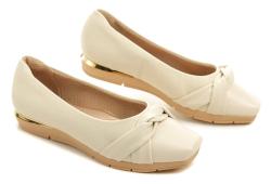 Piccadilly 147300-3 krémové dámské lodičky na klínu
