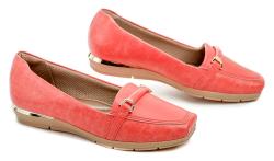 Piccadilly 147303-1 růžové dámské mokasíny na klínku
