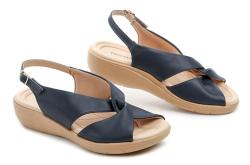 Piccadilly 239015-23 navy dámske sandále šírka H