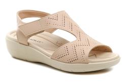 Piccadilly 239030-1 béžové dámske sandále šírka H