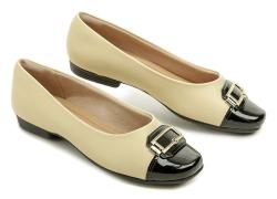 Piccadilly 250180-1 béžová s čiernou dámske baleríny