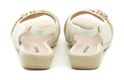 Piccadilly 500408-1 béžové dámské nadměrné sandály šíře H