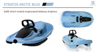 Plastkon STRATOS 98x56x23cm arktická modrá Boby řiditelné
