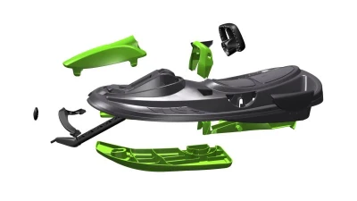 Plastkon Boby řiditelné STRATOS 98x56x23cm červené